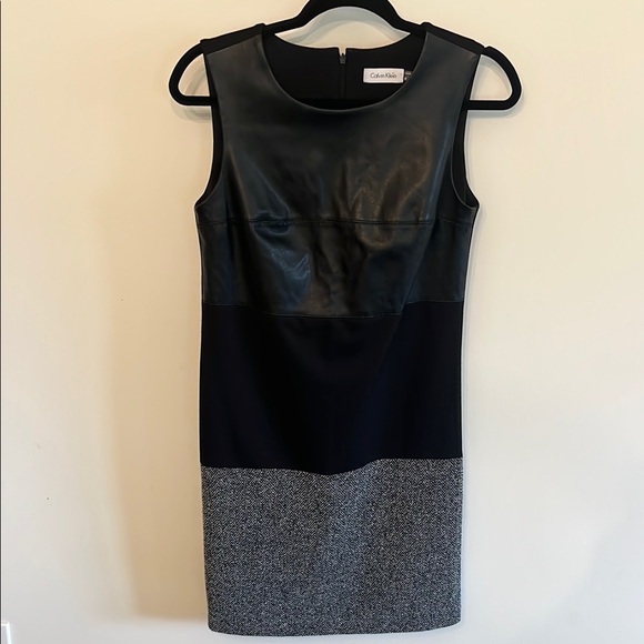 Calvin Klein Dresses & Skirts - Calvin Klein Black and Gray Mini Dress